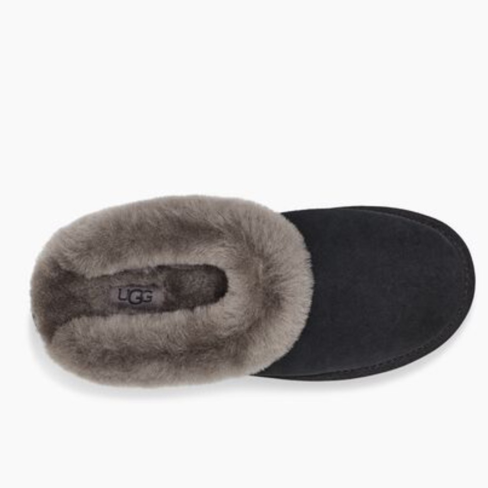 UGG | Cluggette Slippers In Black Grey Indoor Outdoor NEW - Picture 15 of 17